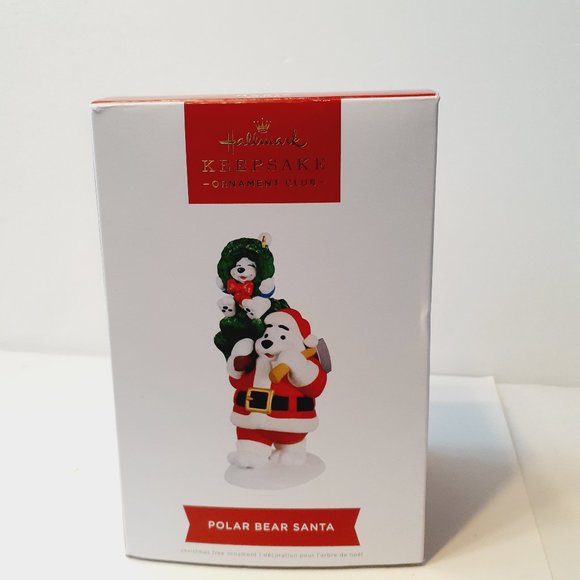Hallmark Polar Bear Santa Keepsake Ornament Club KOC 2022 Member Exclusive Sound - Picture 2 of 9
